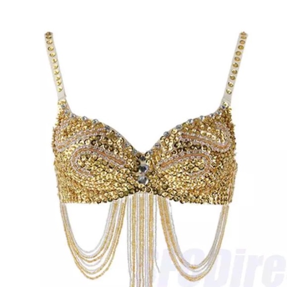 gold rave top